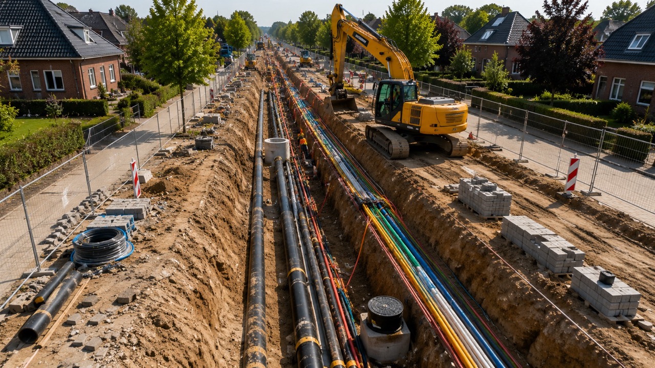 Werkzaamheden aan kabels en leidingen
